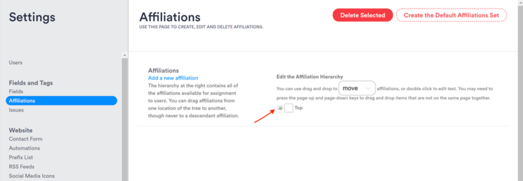 Adding Affiliation Codes Fireside